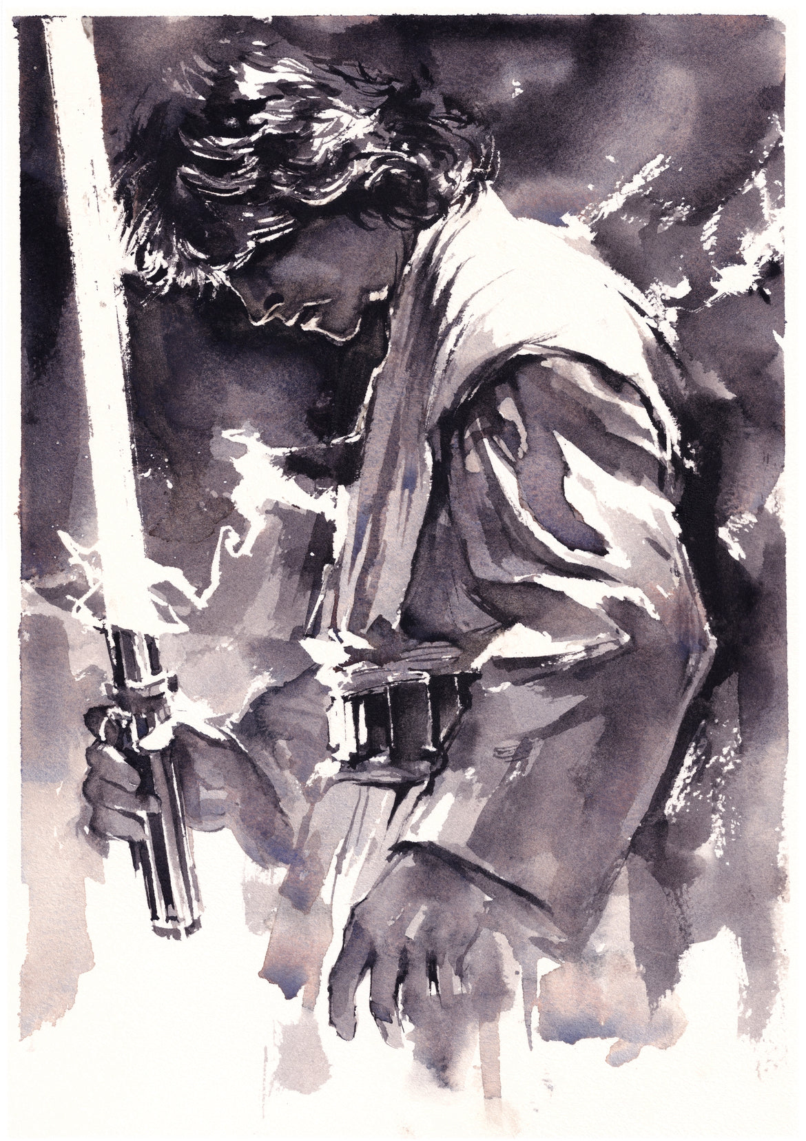 Ito Original Art Luke Skywalker Illustration