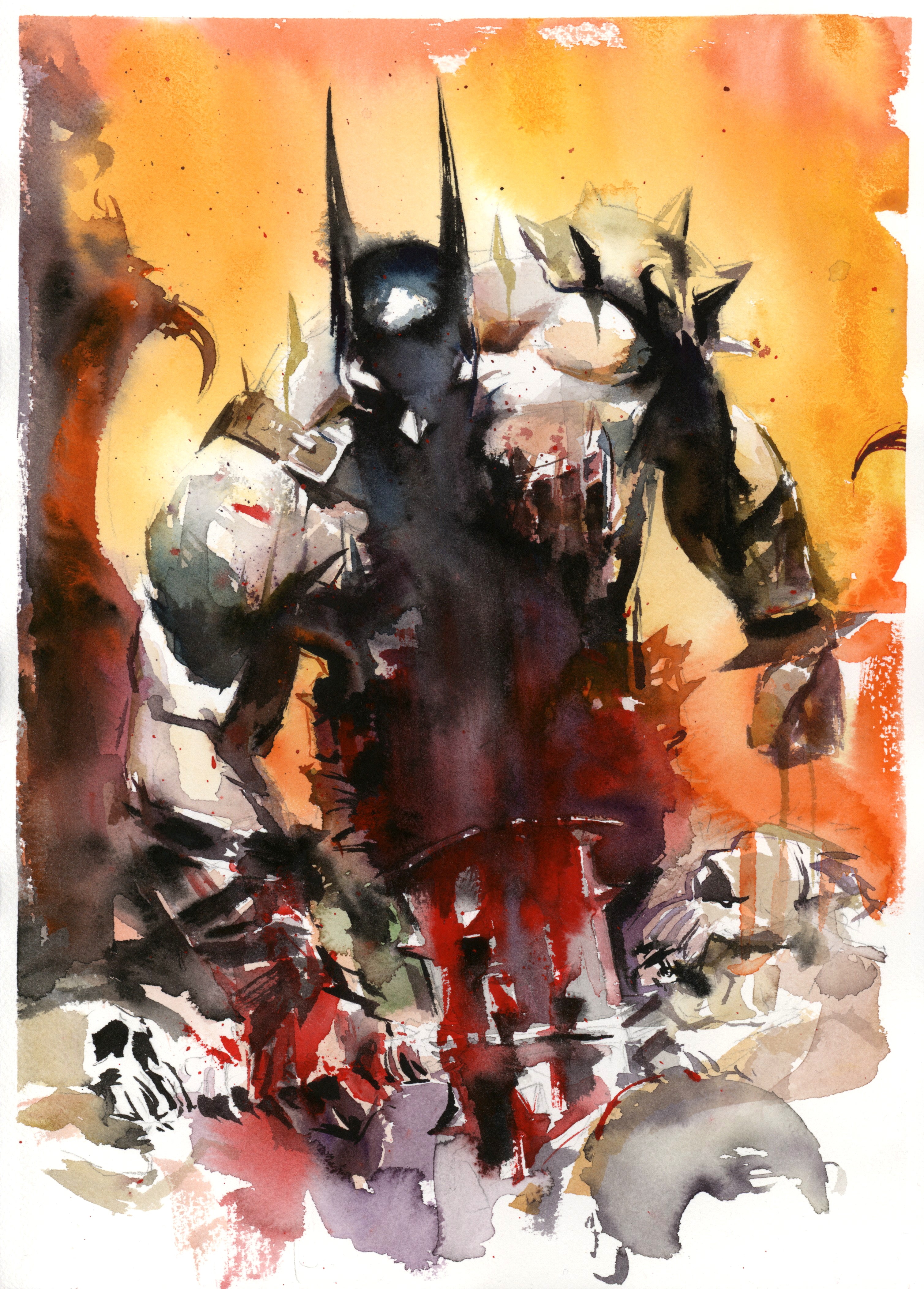 Ito Original Art Absolute Batman Illustration