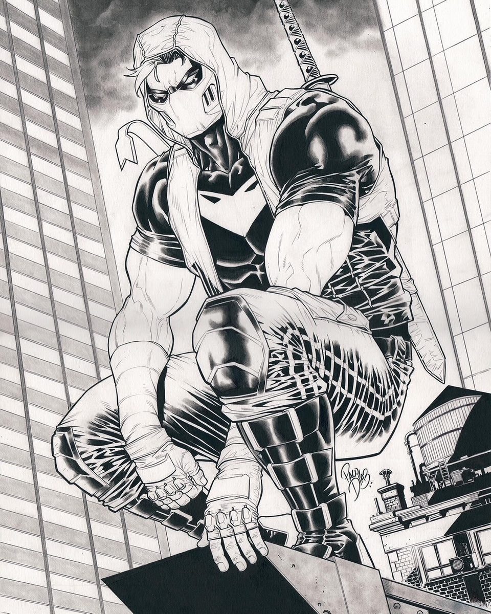 Paco Diaz Original Art Red Hood DC Hro Published Card Art – Kirby's ...