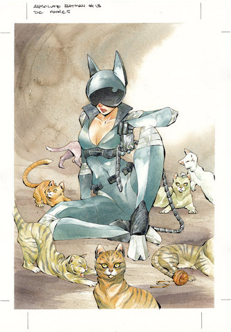 Chuma Hill Original Art Absolute Batman #13 Cover