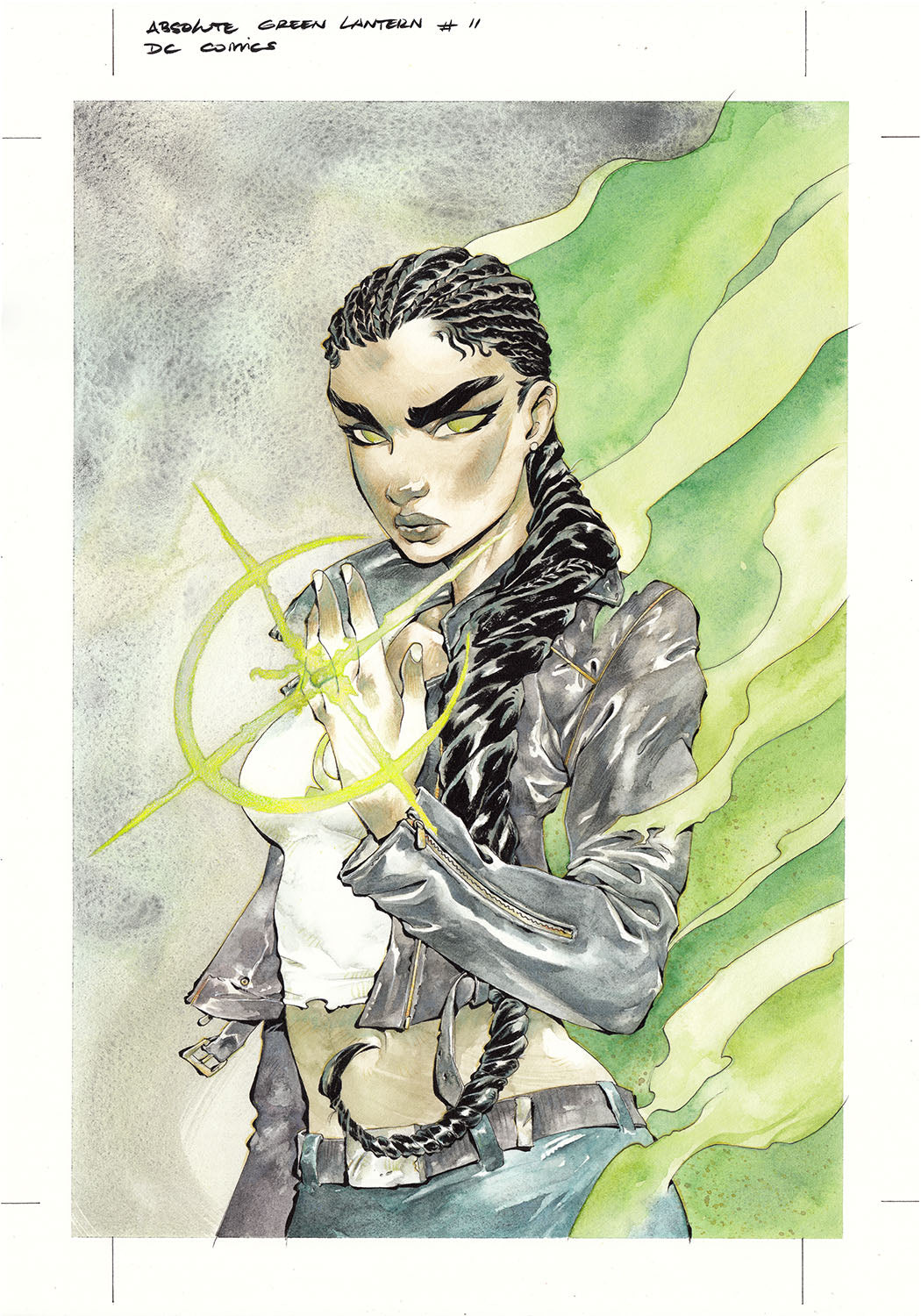 Chuma Hill Original Art Absolute Green Lantern #11 Cover