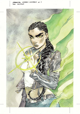 Chuma Hill Original Art Absolute Green Lantern #11 Cover