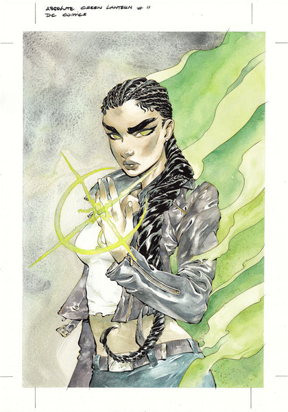 Chuma Hill Original Art Absolute Green Lantern #11 Cover