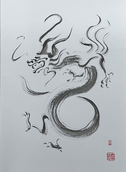 David Mack Original Art The Year of the Dragon Zodiac Brush & Ink Art