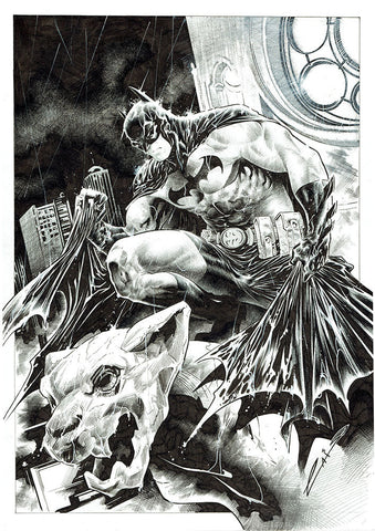 Emilio Laiso Original Art Batman Illustration