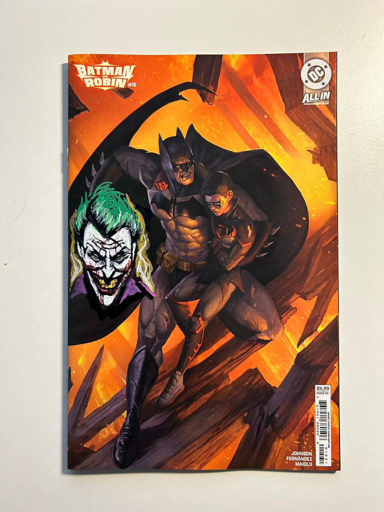 Aaron Bartling Original Art Batman and Robin #15 Remarqued Cover 3 Comic Art