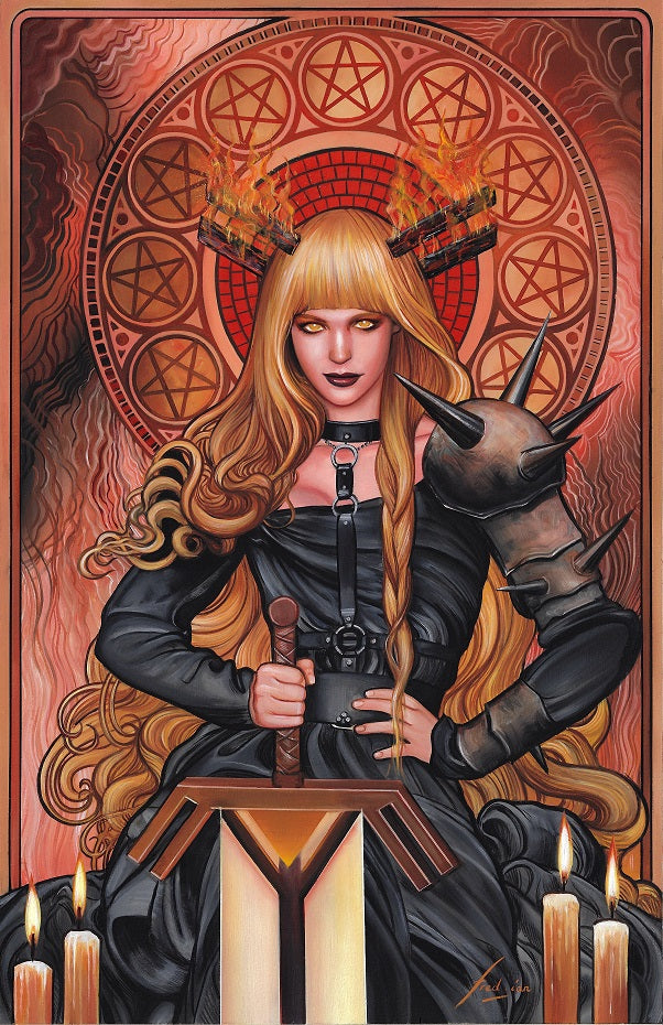 Fred Ian Magik Art Nouveau Collection 12x18  Limited To 20 Signed & Numbered Edition Giclee Comic Art