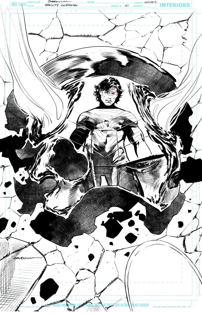 Rafa Sandoval Original Art Absolute Superman #10 Cover
