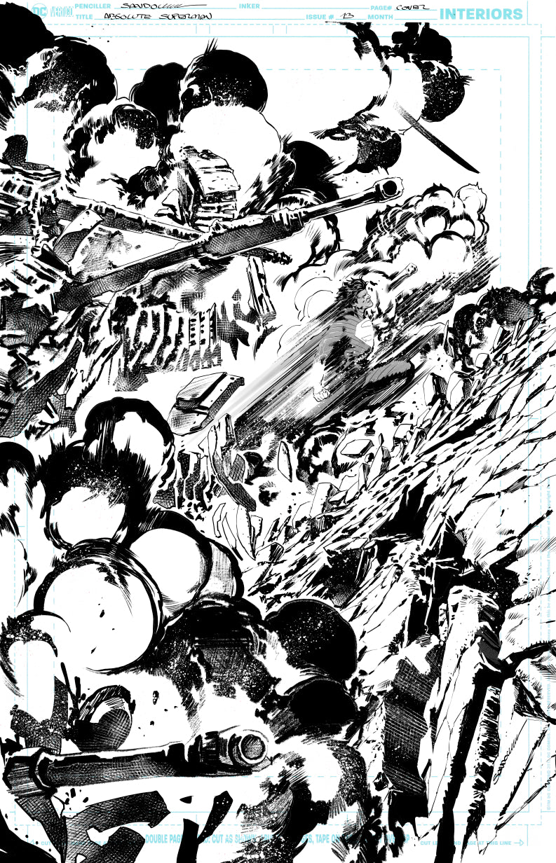 Rafa Sandoval Original Art Absolute Superman #13 Cover