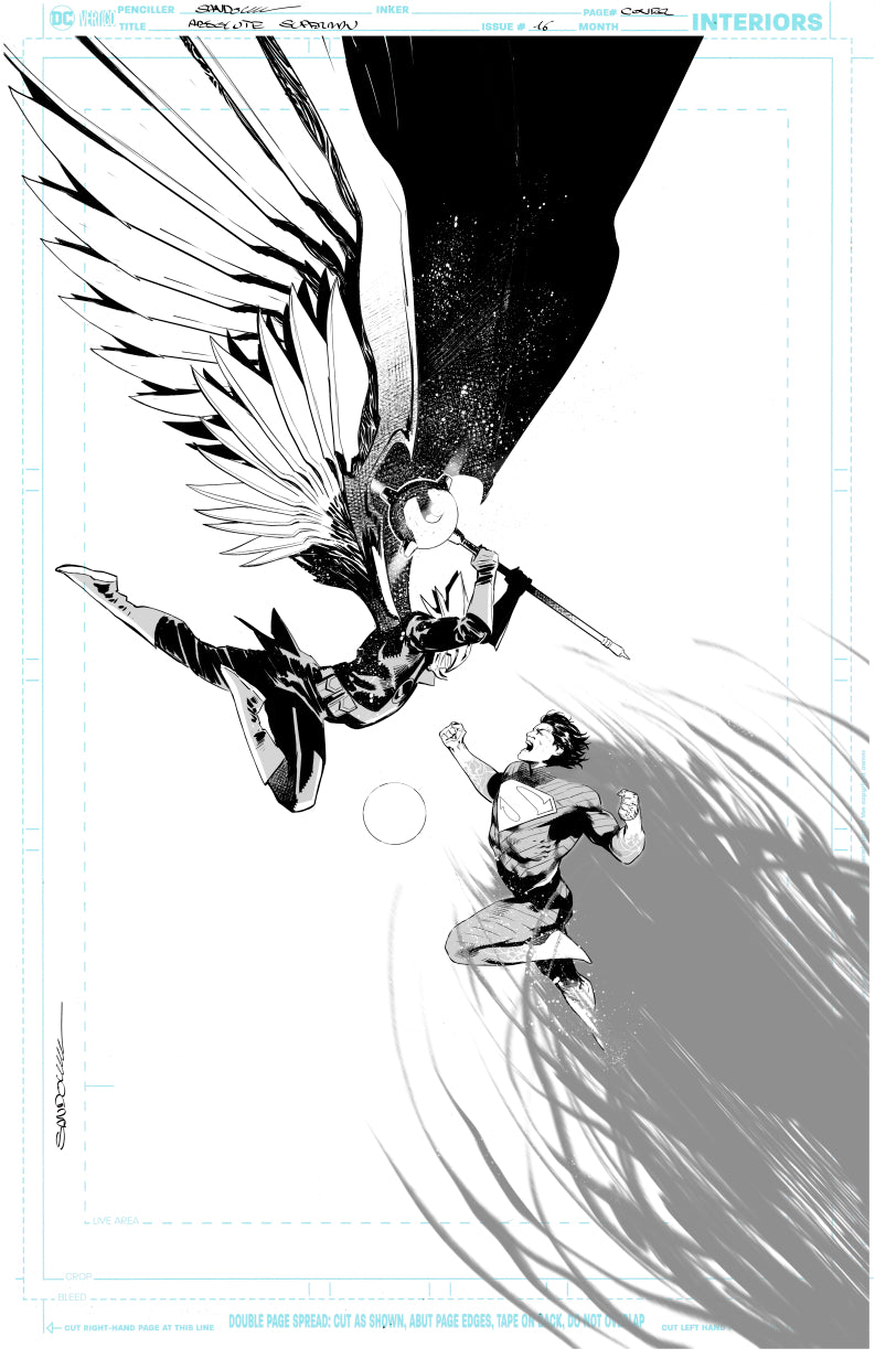 Rafa Sandoval Original Art Absolute Superman #16 Cover