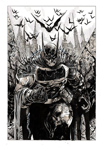 Vincenzo Riccardi Original Art Absolute Batman Illustration