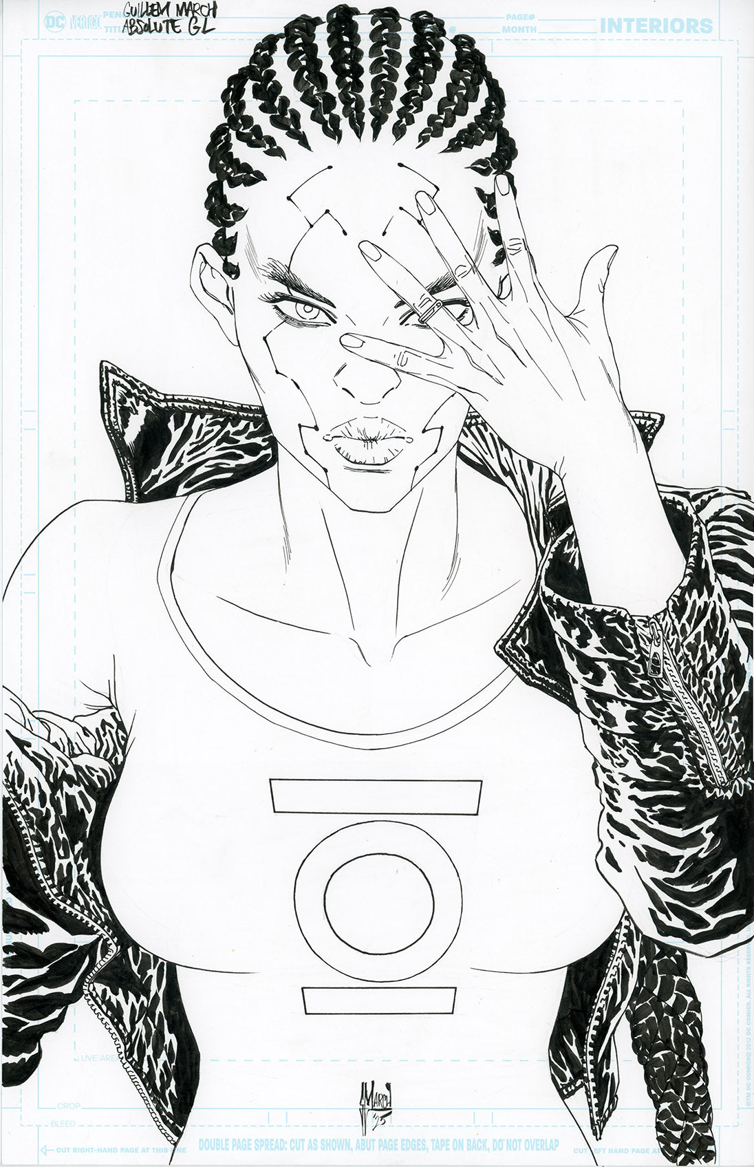 Guillem March Original Art Absolute Green Lantern #7 Cover