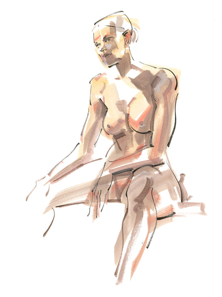 Kagan McLeod Original Art 'Life Drawing: Ali 3' Illustration
