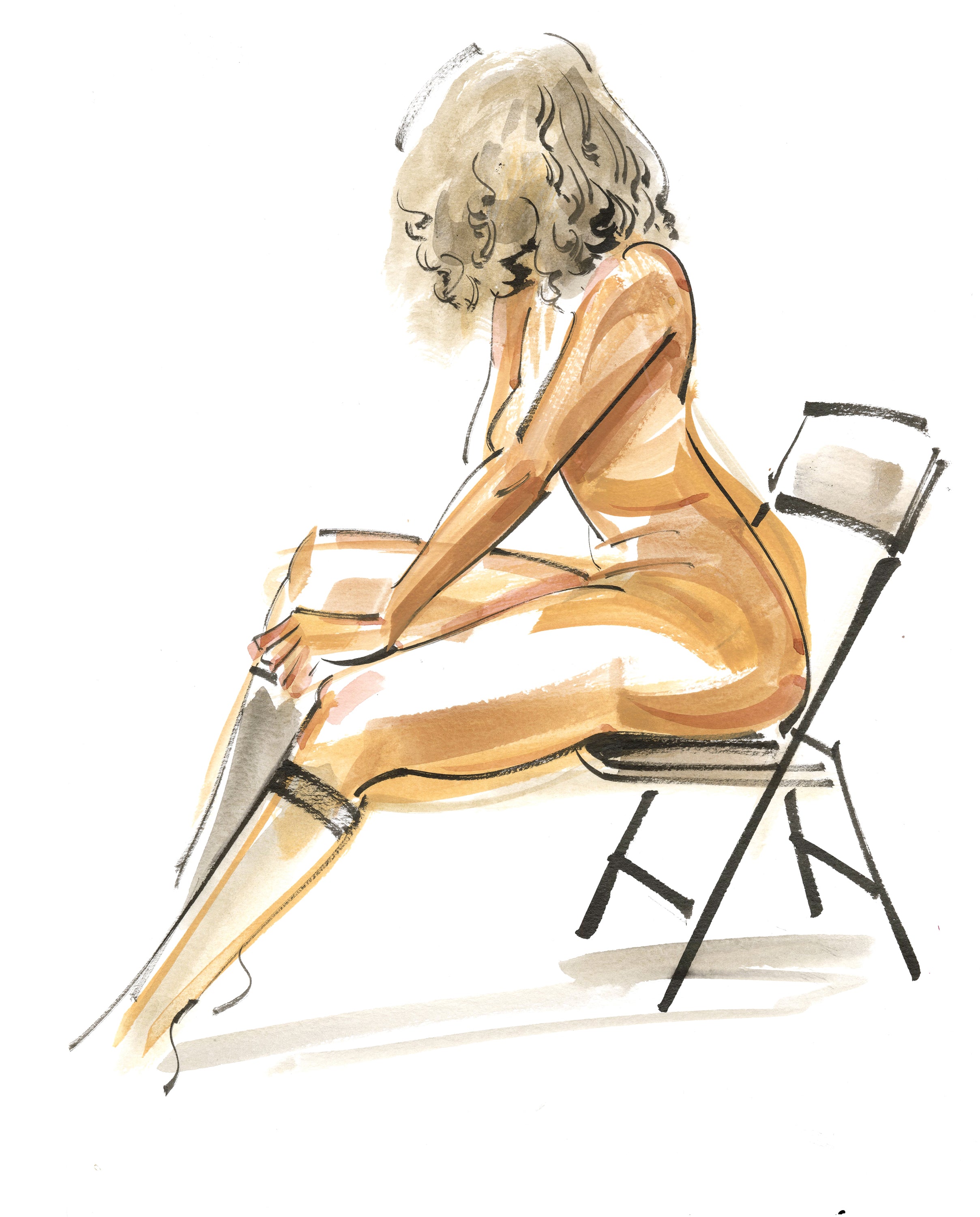 Kagan McLeod Original Art 'Life Drawing: Aly' Illustration