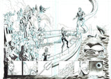 Miguel Mendonca Original Art Aquaman's Wedding in Aquaman #65 Pages 20-21 Double Page Spread