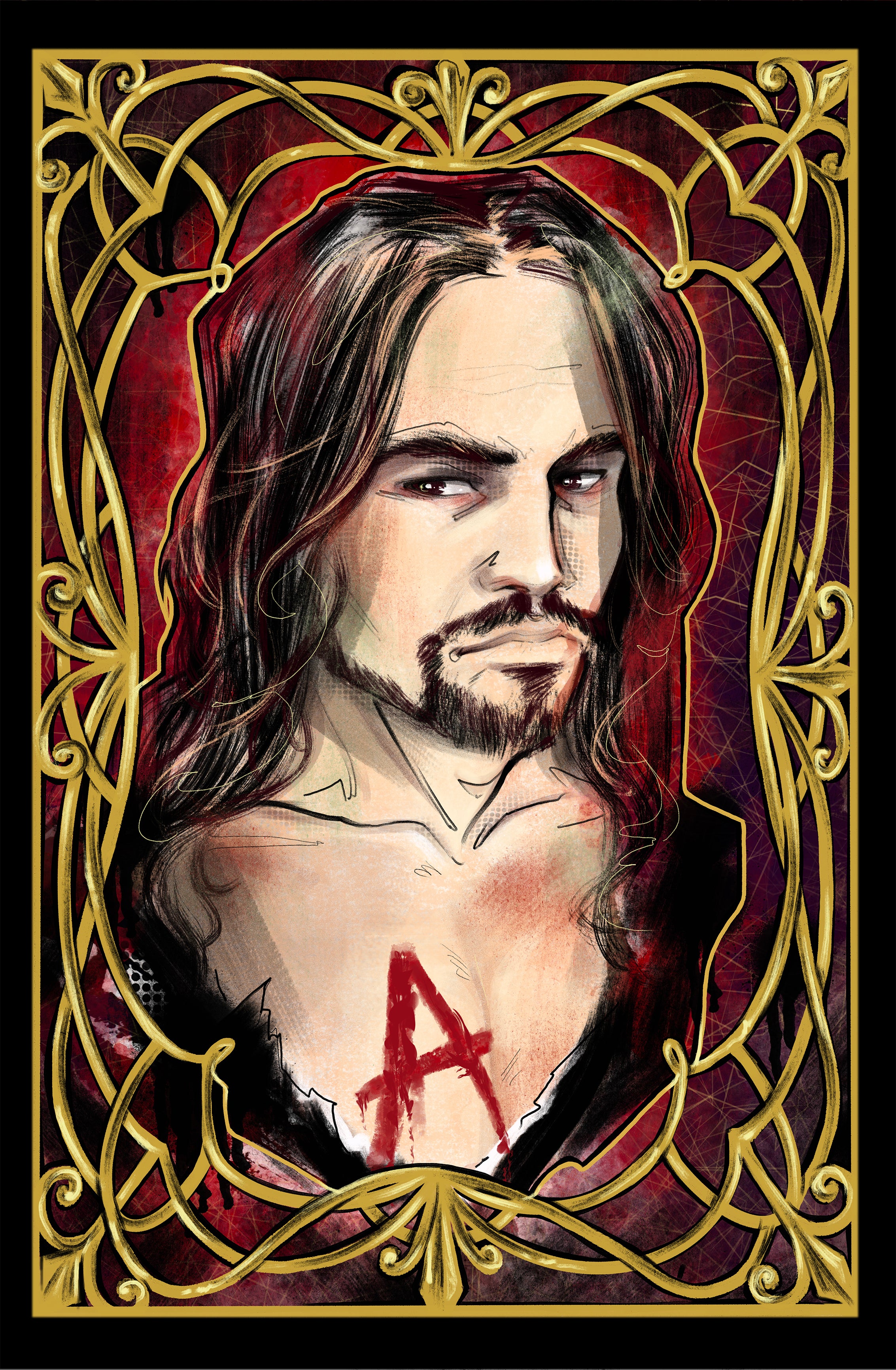 Francesca Fantini Original Published Upper Deck Arthur Dimmesdal Art