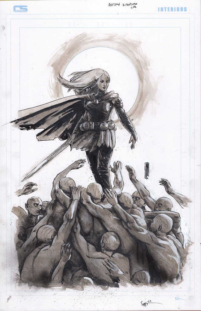 Chris Shehan Original Art Autumn Kingdom Cover Comic Art