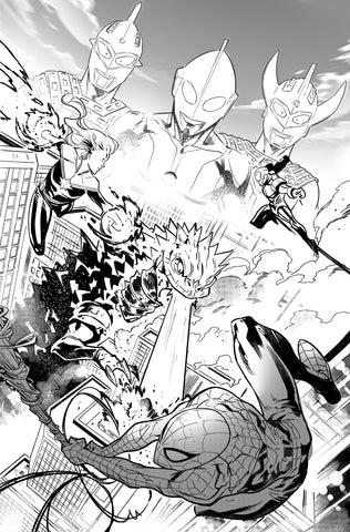 Francesco Manna Original Art Ultraman X Avengers #1 Cover