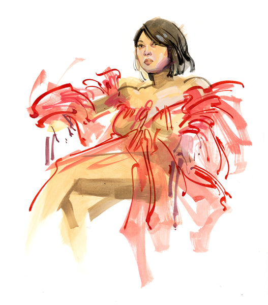 Kagan McLeod Original Art 'Life Drawing: Aza 2' Illustration