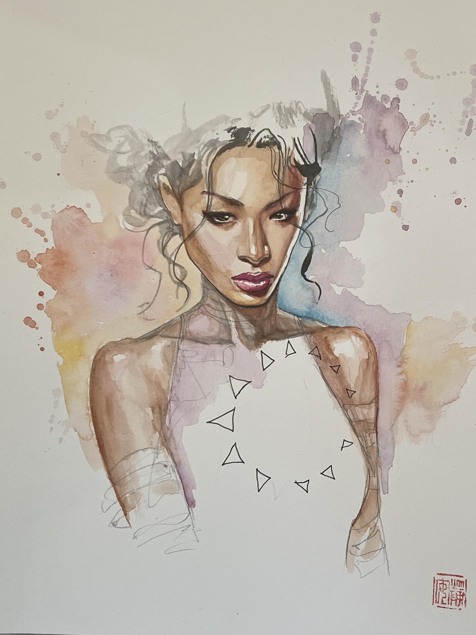 David Mack Original Art Daredevil #1 Cover