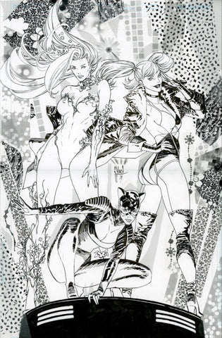 Guillem March Original Art Gotham City Sirens: Uncovered #1 Cover