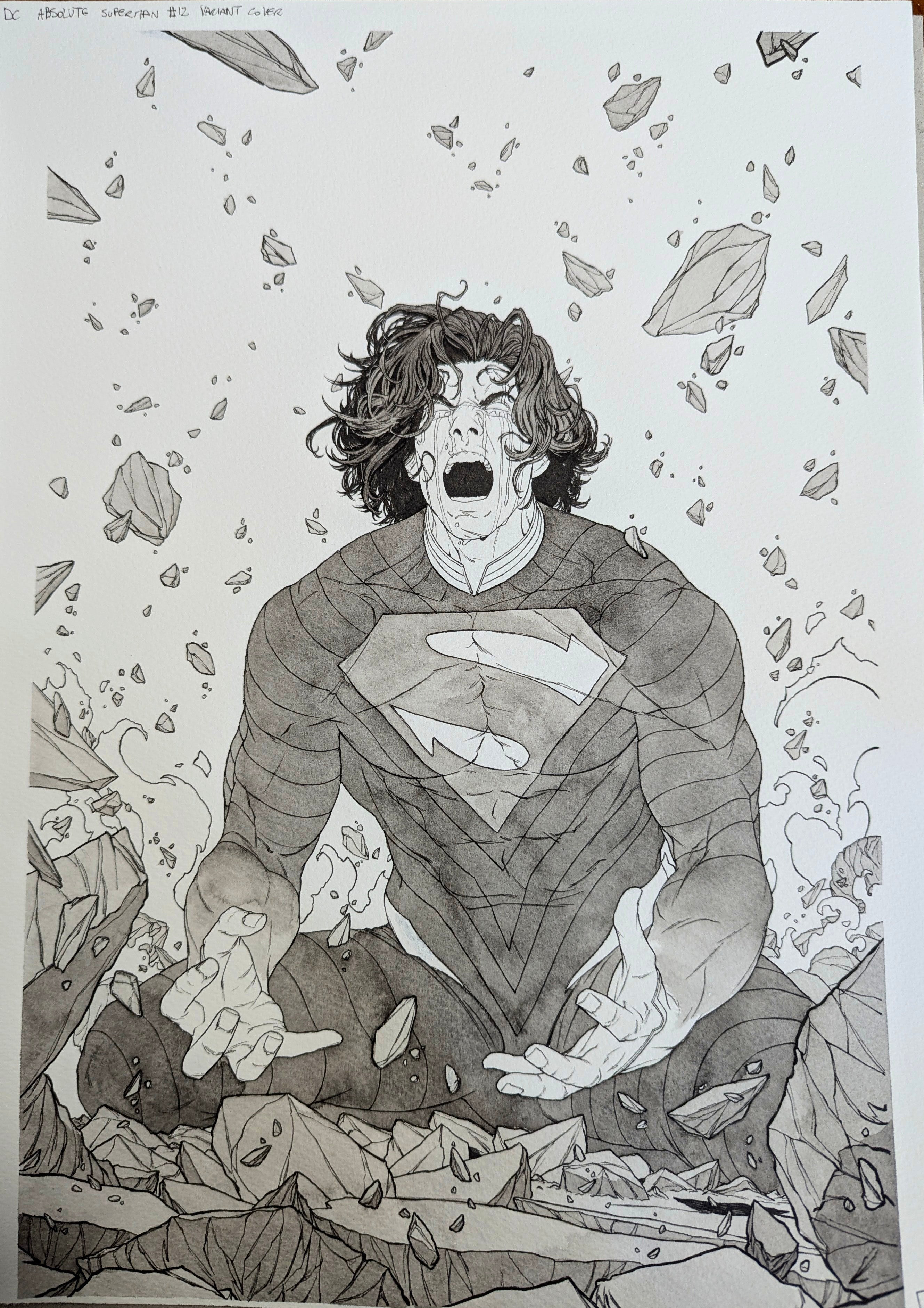 Mattia De Iulis Original Art Absolute Superman #12 Cover