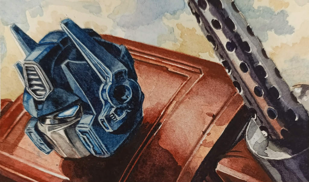 Pasquale Ferrara Original Art Optimus Prime Transformers Illustration