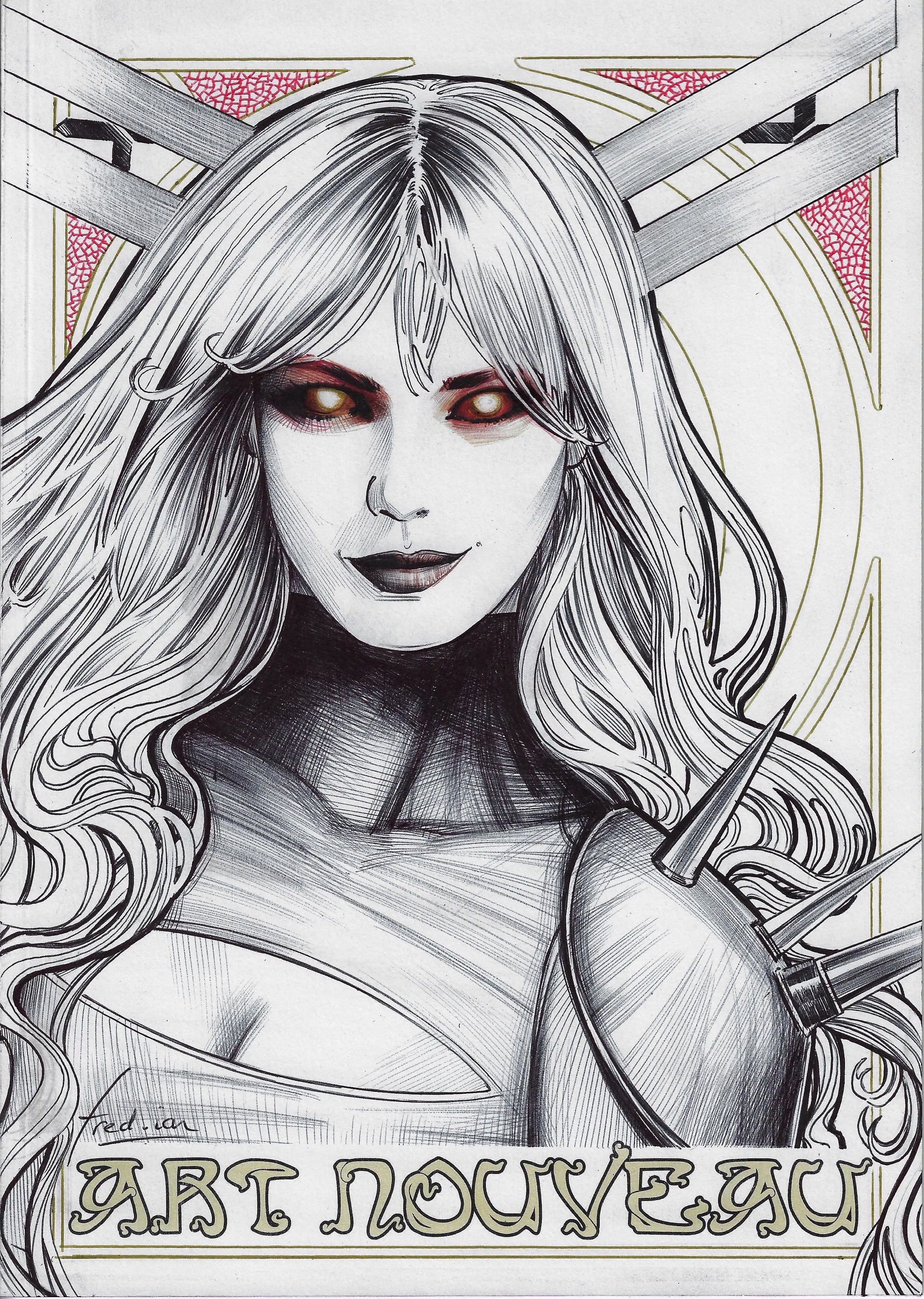 Magik Blank Cover Edition Art Nouveau Art Book by Fred Ian