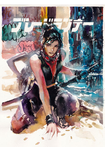 Ito Original Art Blade Runner Black Lotus: Las Vegas #3 Cover