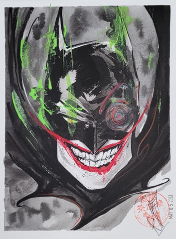 Francesca Fantini Original Art Batman/Joker Illustration