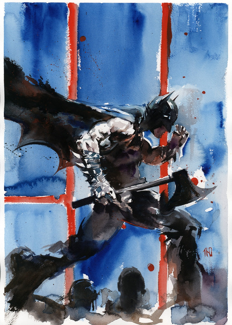 Ito Original Art Batman Illustration
