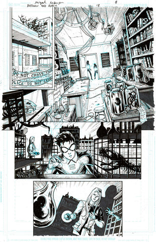 Miguel Mendonca Original Art Batman & Robin #18 Page 8