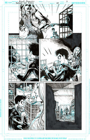 Miguel Mendonca Original Art Batman & Robin #18 Page 9