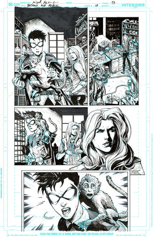 Miguel Mendonca Original Art Batman & Robin #18 Page 13