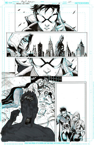 Miguel Mendonca Original Art Batman & Robin #18 Page 21