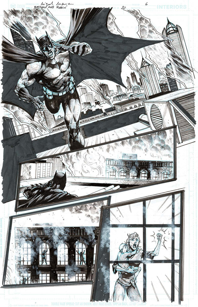 Miguel Mendonca Original Art Batman & Robin #20 Page 6 Comic Art