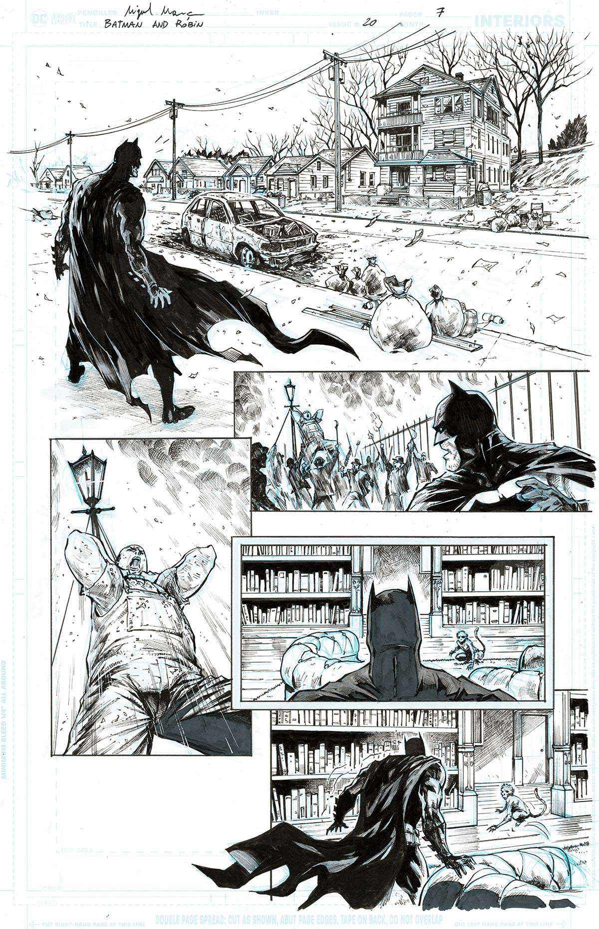 Miguel Mendonca Original Art Batman & Robin #20 Page 7