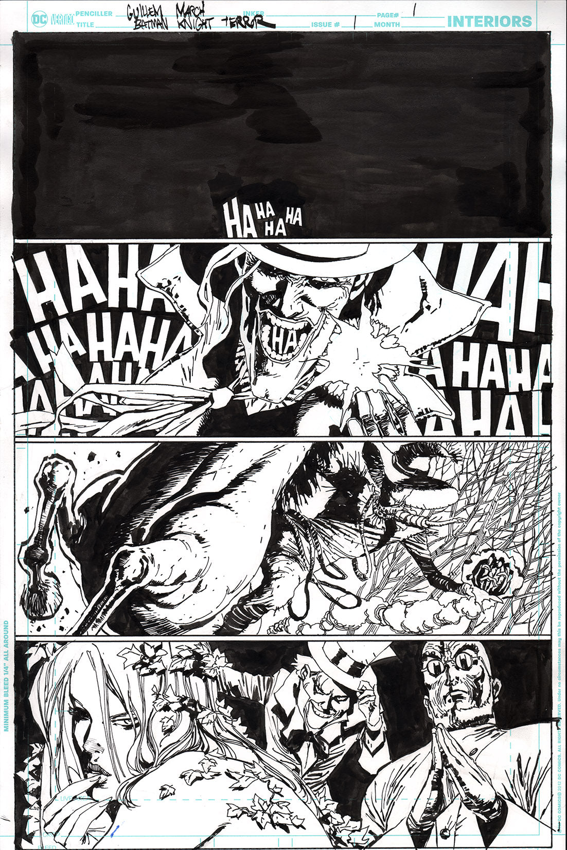 Guillem March Original Art Batman: Knight Terrors #1 Page 1