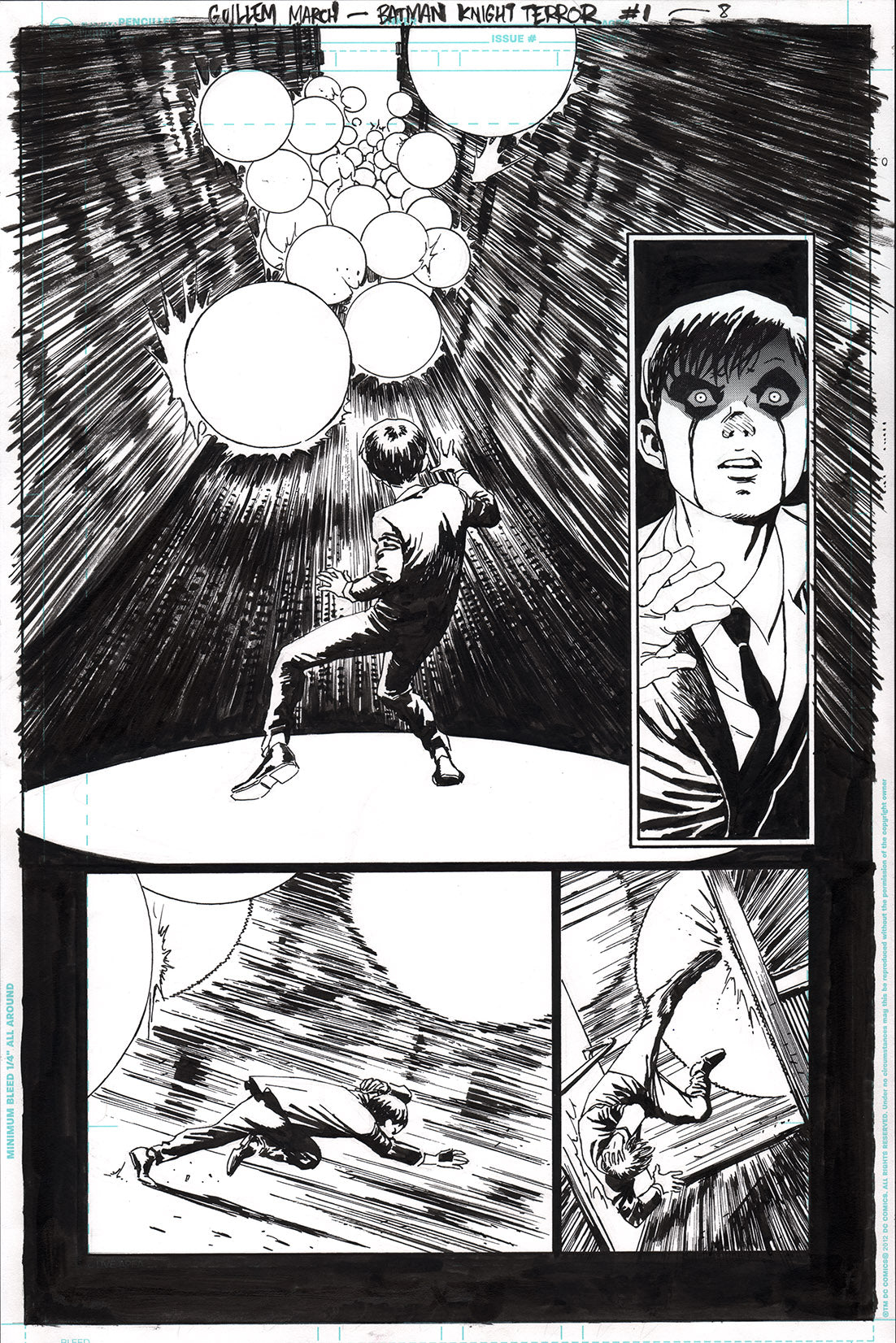 Guillem March Original Art Batman: Knight Terrors #1 Page 8