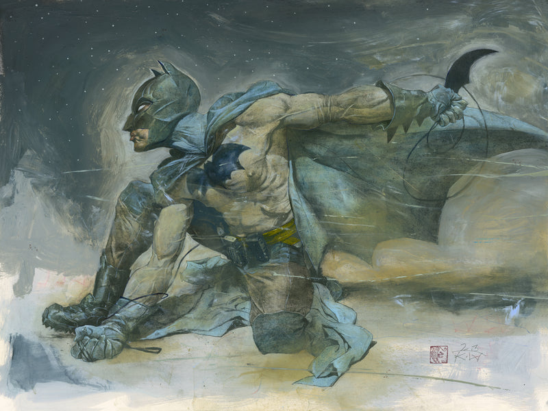 Kent Williams Original Art Batman Illustration