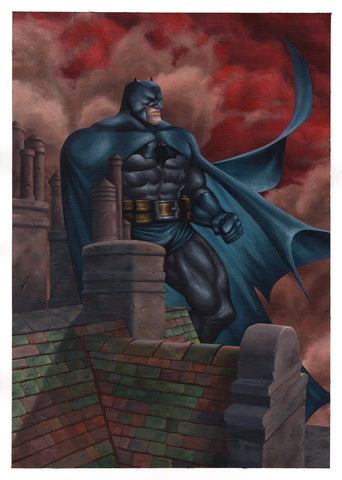 Claudiu Limbasan Original Art Batman Illustration