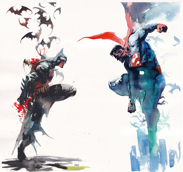 Ito Batman vs Superman 17x16” Limited Edition Giclee