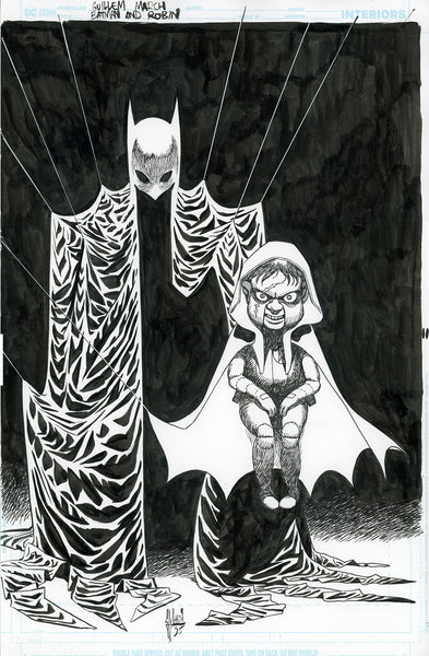 Guillem March Original Art Batman and Robin #28 Cover