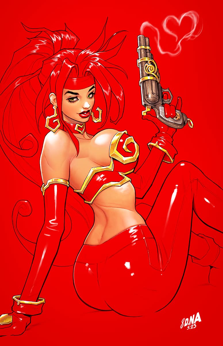 David Nakayama Original Art Battle Chasers #10 Red Monika Cover