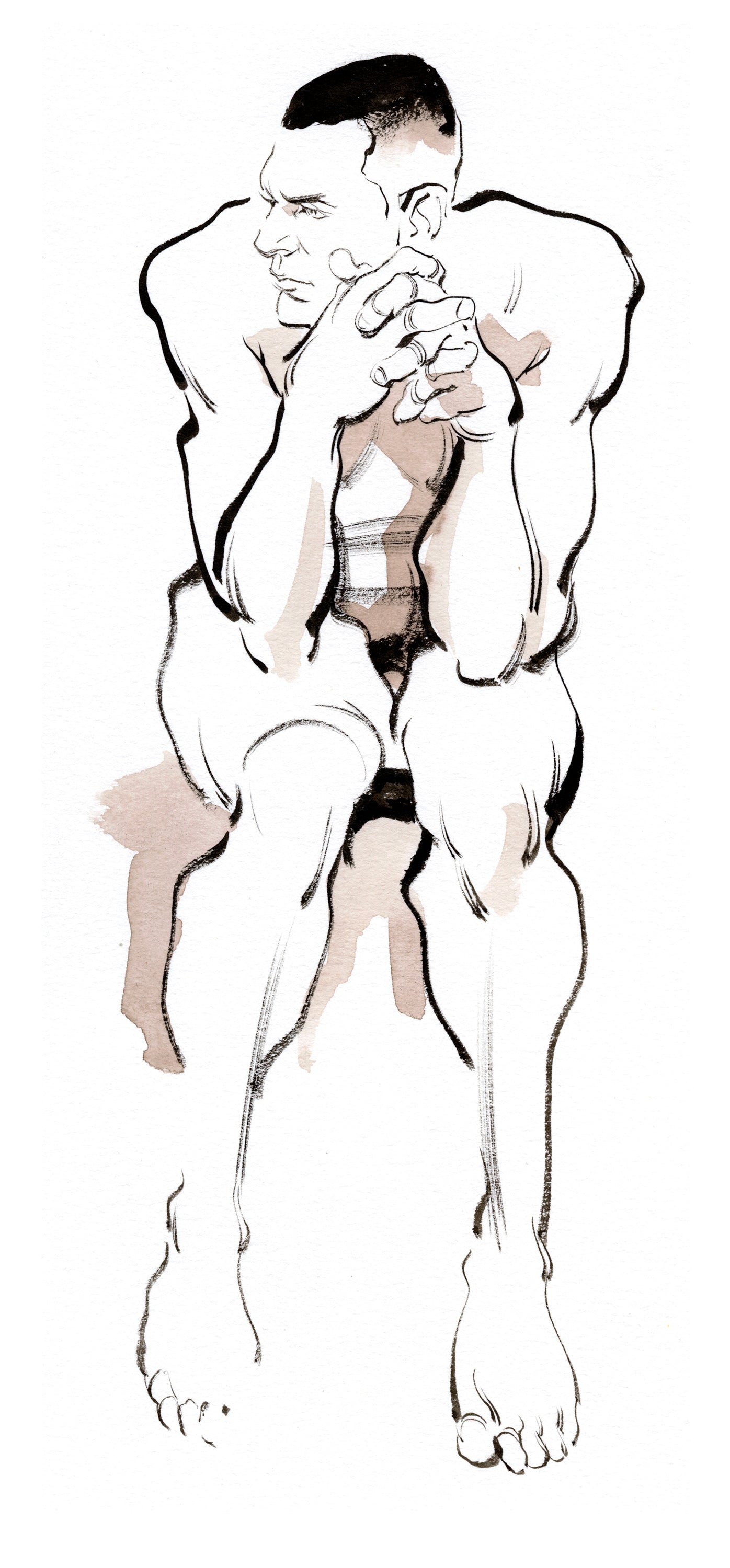Kagan McLeod Original Art 'Life Drawing: Ben' Illustration