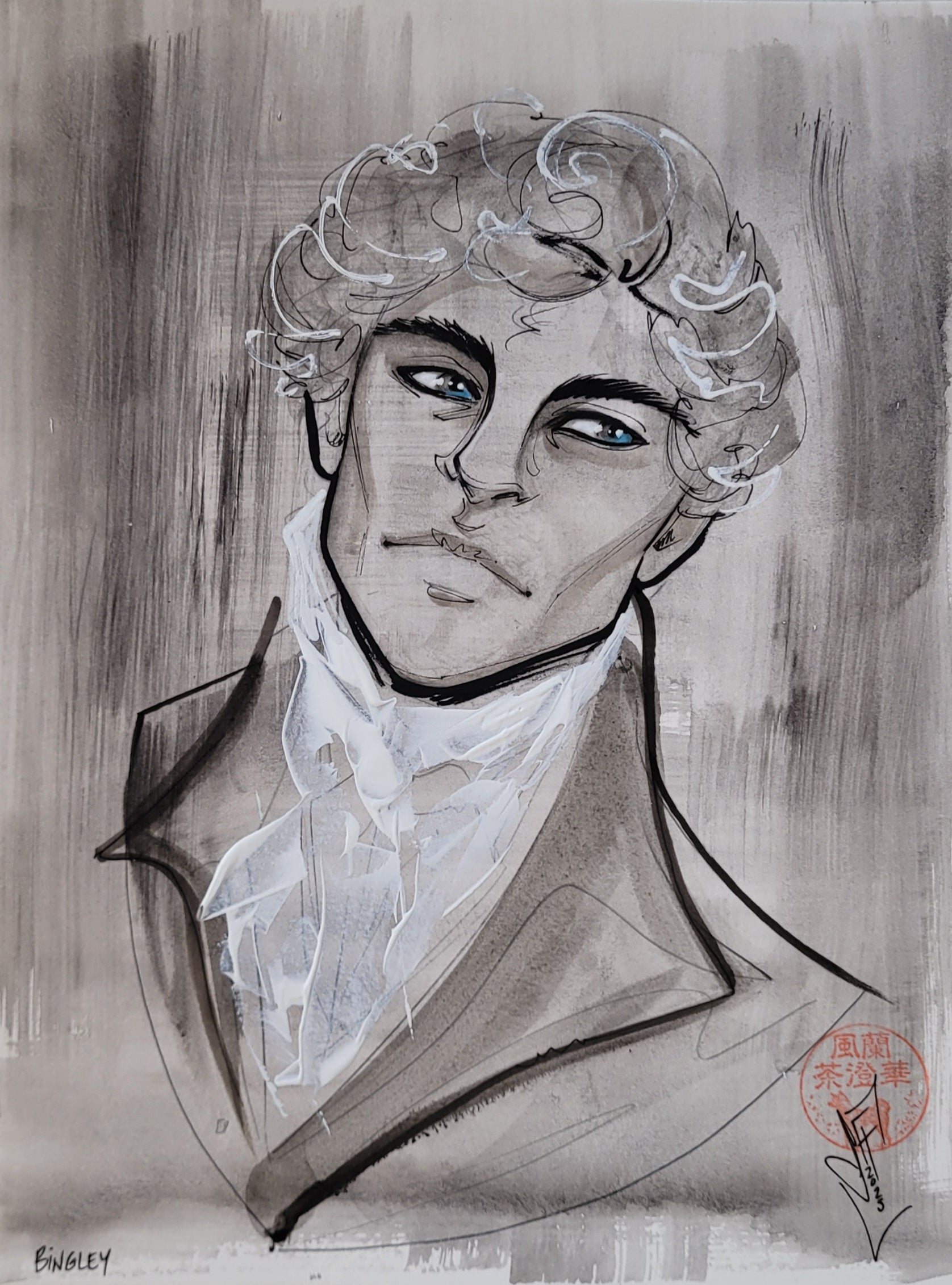 Francesca Fantini Original Published Upper Deck Bingley Art