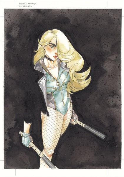 Chuma Hill Original Art Black Canary: The Best Of The Best #2 Cover