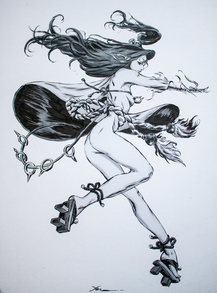 Yona Saura Original Art Blade Doll 2 Illustration Comic Art