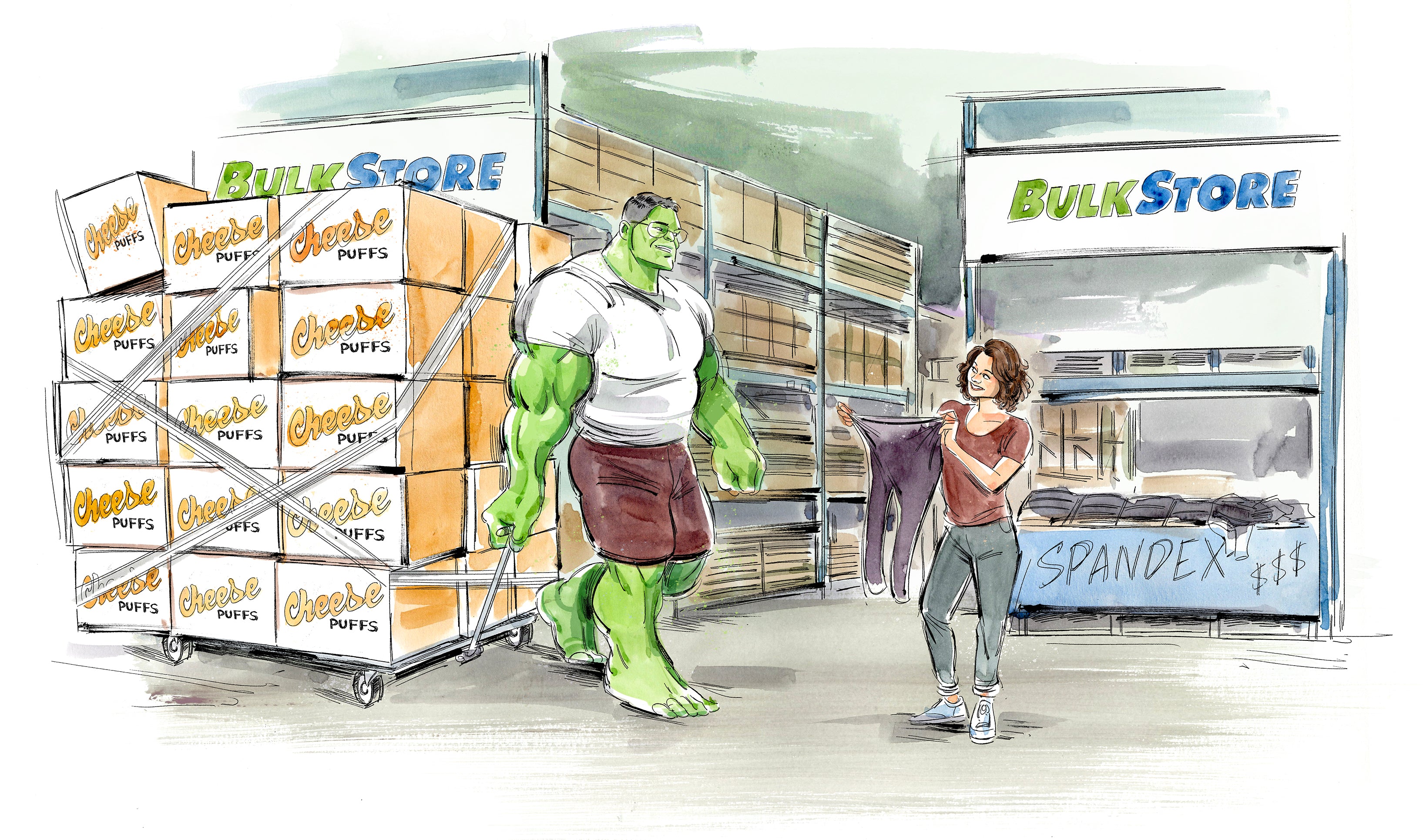 Kagan McLeod Original Art She-Hulk Post Credits Art Bulk Store