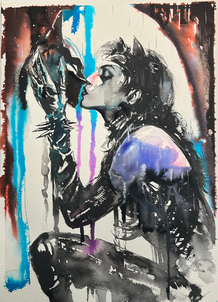 Ito Original Art Catwoman Illustration